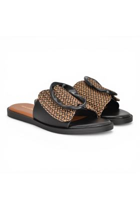 Ciabatta donna Noa Harmon  in tessuto colore naturale. NOA HARMON | 9661-NATURALE